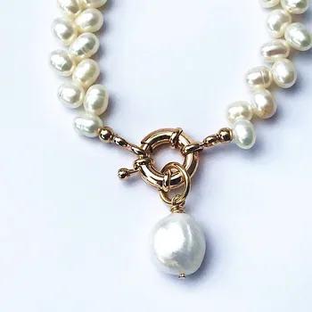 Baroko perlas apyrankės žavesio gėlių eilės pakabukas ponios mados juvelyrikos style bohe moterų apyrankės 2019 naujos Apyrankės de perles