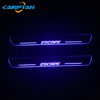 CARPTAH Apdaila Pedalo Automobilių Eksterjero Dalys, LED Durų Slenksčio Nusitrinti Plokštė Kelias Dinaminis Streamer šviesos Ford Escape 2013 - 2018 m. 2019 m.