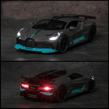 1:32 Diecast Automobilio Modelį Bugatti DIVO Metalo Žaislas Ratų Sporto Traukti Atgal, Automobilių Garso, Šviesos Kolekcija Vaikams Dovanas Švietimo Mokytis