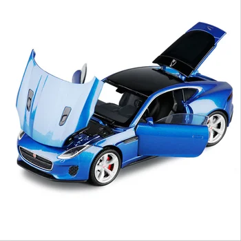1: 32 Jaguar grynas elektrinių automobilių lieti automobilio modelio, šešių atidaryti acousto-regos modelis žaislas automobilis vaikų žaislas gimtadienio, naujųjų metų, žaislai