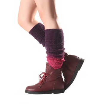 1 Pora 2020 Nuolydis Kelio Aukštos Moterys Įkrovos Kojinės Žiemai Megzti Footless Kojų Šilčiau Rankovėmis beenwarmers bottes chaussettes femme