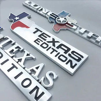 1 VNT 3D Metalo MASON TEXAS EDITION Logotipas Ženklelis Universaliųjų Automobilių, Motociklų Dekoratyviniai Aksesuarai Lone Star 