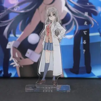1 Vnt Mielas Anime Rascal Nėra Svajonė Bunny Mergina Senpai Sakurajima Mai Cosplay Stovi Paveikslas Veiksmų Modelį, Žaislai, Dovanos