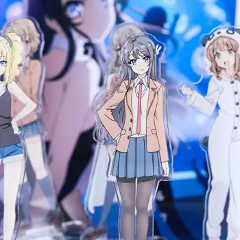 1 Vnt Mielas Anime Rascal Nėra Svajonė Bunny Mergina Senpai Sakurajima Mai Cosplay Stovi Paveikslas Veiksmų Modelį, Žaislai, Dovanos