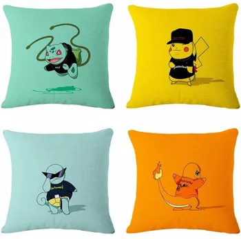 1 vnt Pokemon Pikachu serijos Užvalkalas 45*45cm Sofos pagalvėlių Karikatūros gražių Spausdinti pagalvę Namo kambaryje apdailos užvalkalas