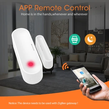 1 Vnt ZigBee WIFI Durų/Langų Jutiklis, Detektorius, WiFi Programėlės Pranešimas Įspėjimai Saugumo Jutiklis, Naudojamas Su Vartai Smart Home Hub