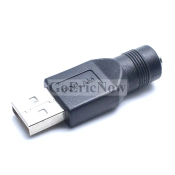 10 vnt 5.5*2.1 mm, 5.5x2.1 mm female jack USB 2.0 Male jack 5V DC Maitinimo Kištukai Jungtis Adapteris