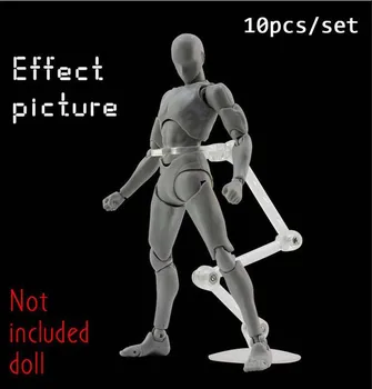 10 Vnt Lėlės Stovi Paveikslas Ekrano Laikiklis Veiksmų pagrindas 1/144 SHF Saint Sic Roboto Modelį, Poveikis Etape Akto Kostiumas