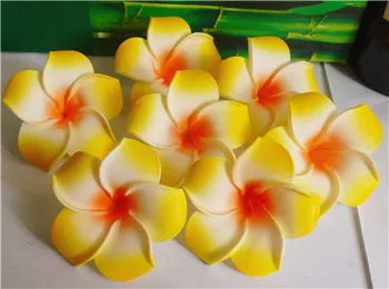100 vnt 6cm 9 spalvas galima maišyti spalvos Putų Frangipani Gėlė, nr. įrašą Havajų Plumeria žiedų, plaukų aksesuarų moterims