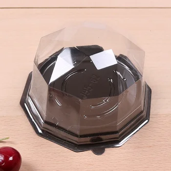 100 Vnt Vienkartinių Mooncake Konteinerių rombo Formos Torto Dėžės Putėsiai Pakuotės Turėtojas Maisto Konteineris su Dangteliu