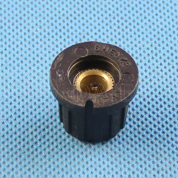 100VNT KN-8E Plastiko Skaidrių Potenciometras Rankenėlę Su objektyvų žiedą užrakinta rankenėlę