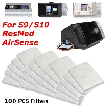 100vnt S9/S10 CPAP Vienkartiniai Universalus Pakeisti Filtrai ResMed AirSense