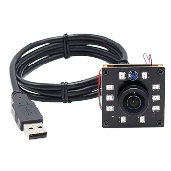 1080P CMOS OV2710 30/60/120fps Mini Naktinio Matymo infraraudonųjų SPINDULIŲ USB Kameros Modulis su Plataus Kampo 5MP 1.56 mm Panoraminis Objektyvas Pramonei