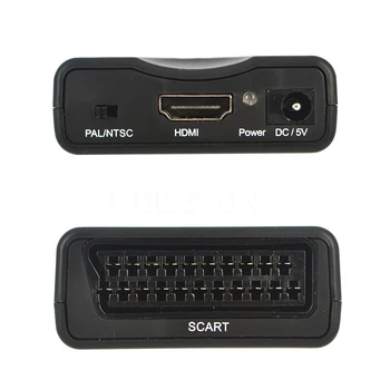 1080P HDMI suderinamus su Scart Adapteris HDMI suderinamus su SCART Video Konverteris, skirtas 