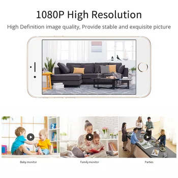 1080P Mini IP Wifi vaizdo Kamera V380 Pro Apsaugą, wi fi, Kamera Vaizdo Stebėjimo Kamera, Belaidžio Tinklo Kūdikio stebėjimo