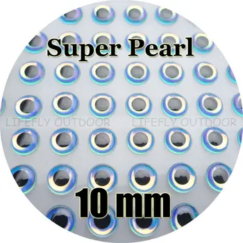 10mm 3D Super Perlų / Didmeninės 250 Soft Formuoti 3D Holografinio Žuvies Akis, Ovalus Mokinys, Skristi Susiejimas, Konduktorius, Masalas Priėmimo, Amatų