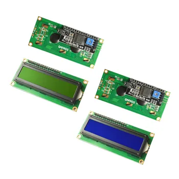 10vnt 1602 LCD Modulis Mėlyna/Geltona Žalia Ekrano su IIC/I2C 16x2 LCD foninio Apšvietimo Modulis LCD-1602+I2C IIC 5V už arduino 