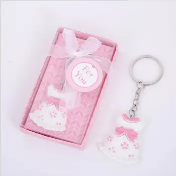 10vnt Baby Shower Džiaugtis rožinė Drabužių Dizainas Keychain Kūdikių Krikšto Dovaną Svečias Gimtadienio Suvenyrų