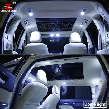 10vnt Canbus ne klaida Balta interjero automobilį LED lemputės viduje skaitymo šviesos komplektas Hyundai Trajet (2001-2008)