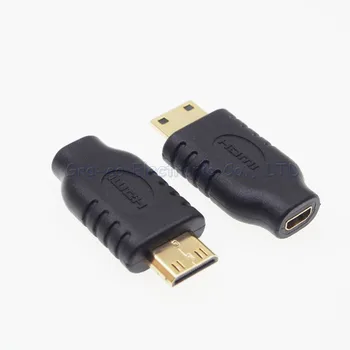 10vnt/daug paauksuoti MINI HDMI Male Micro Moterų vyrų C-D Female Adapter V1.4 HDMI Lizdas kištukinis Lizdas