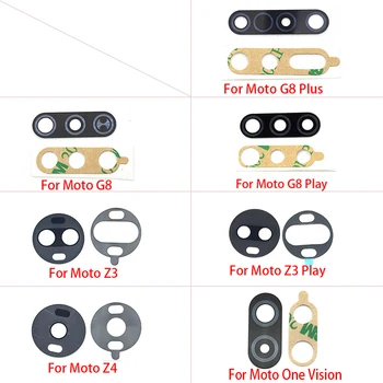 10vnt Galiniai Atgal Kameros Stiklo Lęšis Moto Viena Vizija Hyper Sintezės E7 G8 G9 Plius Z4 Z3 Žaisti G8 galia Lite Su Ahesive Lipdukas