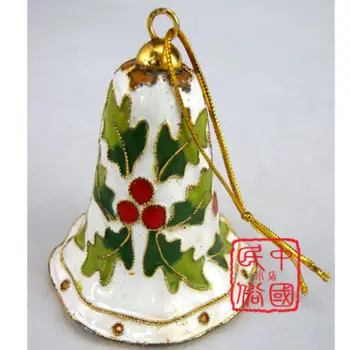 10vnt Kinijos Rankų darbo Klasikinis Cloisonne/Emalį Bell Ornamentu Pakabukai Raktų pakabukai