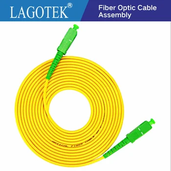 10VNT/maišą SC APC 3M Ryšio režimas, fiber optic patch cord Laidas SC APC 2.0 mm arba 3.0 mm FTTH šviesolaidžio jumper kabelis
