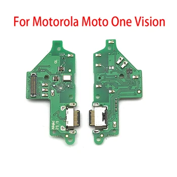 10vnt, Originalus USB Įkrovimo lizdas Micro Doko Jungtis Valdybos Flex Kabelis Motorola Moto Viena Vizija / Vienas Veiksmas, Remontas, Dalys