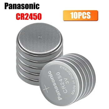 10VNT Panasonic 3V 550mAh, Li-ion Baterija Žiūrėti CoCells Mygtuką Baterijos CR2450 DL2450 BR2450 LM2450 KCR5029 Krūvos Bouton
