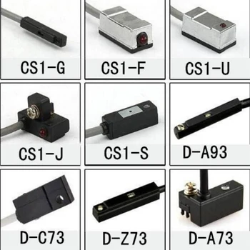 10vnt Pneumatinės Cilindrų Magnetinio Reed Switch Artumo Jutiklis CS1-F/CS1-U/CS1-J/CS1-G/CS1-S/D-Z73/D-A93/D-A73/D-C73