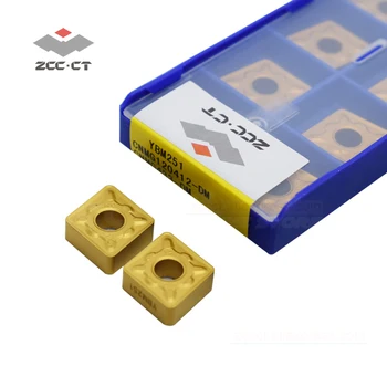 10vnt ZCC tekinimo įrankis įterpti CNMG120412 -DM YBM251 karbido įrankiai CNMG dėl nelygios iš nerūdijančio plieno CNMG120412-DM