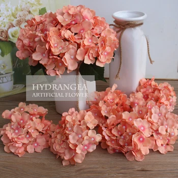 11pcs/daug Naujų Spalvingų Dekoratyvinių Gėlių, Vestuvių Grupė Prabanga Dirbtinis Hydrangea 