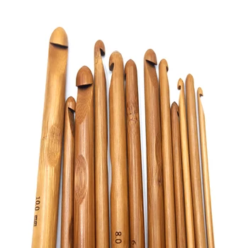 12 Dydis 15cm puošybinės Bambuko Mezgimo Virbalai, Mezgimo Siūlų Pynimo Amatų 