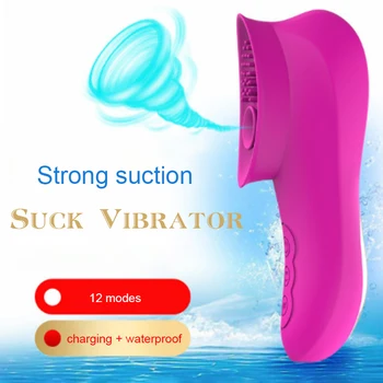 12 Greičio Čiulpti Vibratorius Klitorio Spenelių Clit Sucker Krūties Stimuliatorius Massager Suaugusiųjų Masturbacija Sekso Žaislai Moterims, Moteriška
