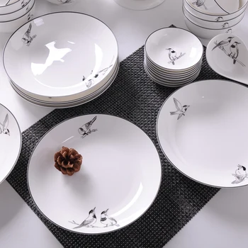12 vienetų Houhai Guci stalo tiktų minimalistinis Skandinavų patiekalai, patiekalų nustatyti kūrybinės keramikos stalo kartu buitiniai