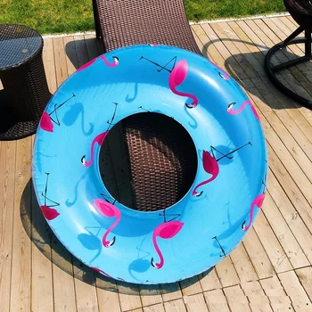 120cm Gaint Pripučiami Flamingo Plaukimo Žiedai Skaidraus Krištolo Plaukti Paplūdimio Plaukti Apskritimo Žiedas Baseinas Plūdės Baseinas Žaislai
