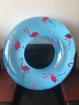 120cm Gaint Pripučiami Flamingo Plaukimo Žiedai Skaidraus Krištolo Plaukti Paplūdimio Plaukti Apskritimo Žiedas Baseinas Plūdės Baseinas Žaislai