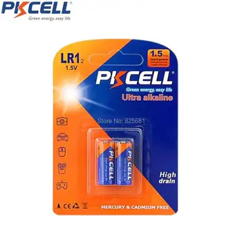 12Pcs PKCELL Šarminis Sausas Baterija LR1 N Baterijų AM5 E90 MN9100 1.5 V Sperker 