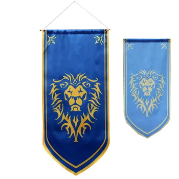 130x57cm WOW Versija Aljanso Lion & Ordos Pasaulinio Karo craf Žaidimas Filmą Didelis Ordos Vėliavos Banner Aljansas ir Orda Cosplay