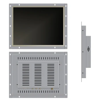 14 15 15.6 17 Colių Pramonės Monitorius VGA DVI Ne Jutiklinis Ekranas Atidaryti Rėmelį Kompiuterio Monitoriaus Ekrane 