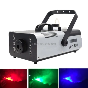 1500W LED Rūko Mašina/Belaidis Nuotolinio DMX512 Dūmų Mašina Su 24x9W RGB LED Žibintai/profesionaliojo Scenos Pyro Vertikalios LED Fogger