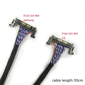 15vnt LVDS laido komplektas 10-65inch 20pin 30pin 40pin 51pin 6bit Dažniausiai naudojami 8 bitų ekranas kabelinė TV remontas pakeitimo