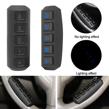 1pair Smart kreminė Daugiafunkcį Nuotolinio Valdymo Stereo Universal Belaidžio Radijo DVD GPS Automobilio Vairo Mygtukas