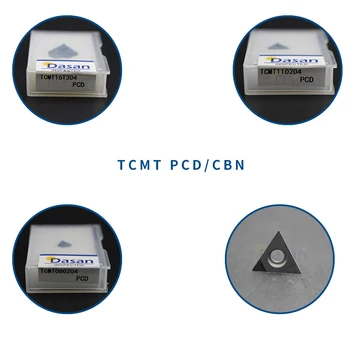1pc TCMT090204 TCMT16T304 TCMT110204 politikos suderinamumo vystymosi labui CBN Tekinimo Įdėklai deimantinį Įrankį, Aukštos Kietumas Cutter Blade CNC Tekinimo Staklės
