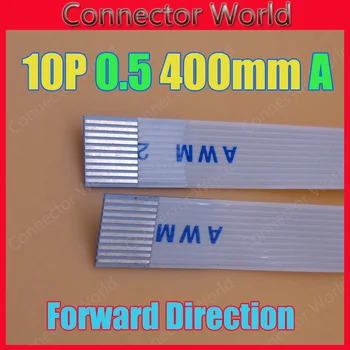 2-100PCS/DAUG FFC FPC 10pin plokščias lankstus kabelis 0,5 mm žingsnio 10 pin priekį, Ilgis-200 mm Plotis-5,5 mm Juostelės 10p Flex Kabelis