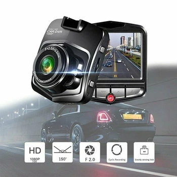 2,4 Colių HD 1080P Automobilių Kameros Brūkšnys Cam DVR Vaizdo įrašymo su Naktinio Matymo Automobilių Fotoaparatas