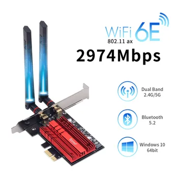 2.4 Gb Intel AX210 WiFi6E Dual Band 2.4 G/5 ghz 