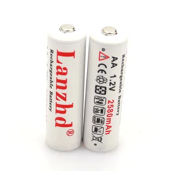 2-40pcs AA įkraunamas baterijas AA 1.2 V ličio baterija Pro AA 2580mAh 1.2 V NI-MH žibintuvėlį žaislas įkaitintą baterija 2A