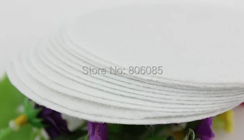 2,5 cm apvalus ratas gėlių butas atgal Manė, priedas Baltos Spalvos pleistras veltinio audinio manė, pagalvėlės