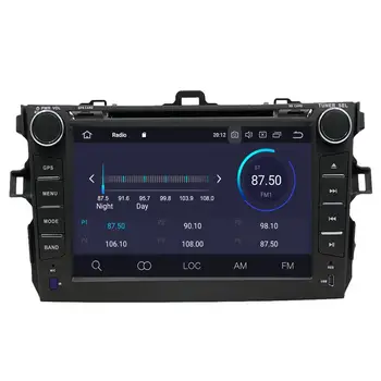 2 din stereo imtuvas-Automobilio radijo Toyota Corolla Android10.0 DVD grotuvas GPS multimedijos 2007-2013 m. magnetofonas GPS Navigacijos